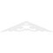 Ekena Millwork Pitch Preston Architectural Grade PVC Gable Pediment, 60"W x 12 1/2"H x 1"P (5/12) GPP060X013X100PRE - alternate 5